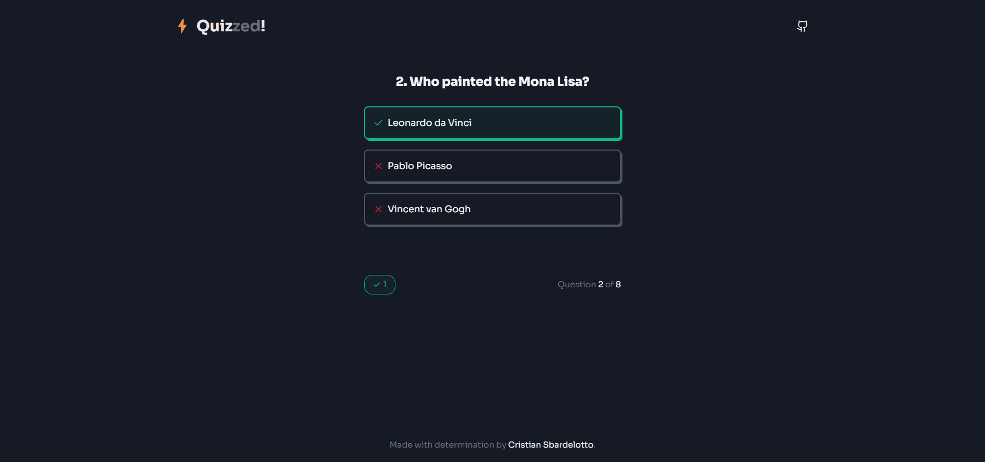 Quizzed! Project Card